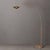 Nova Rancho Mirage Float Arc Lamp - Weathered Brass, Fleur Matte Black/Gold Shade, Mid Century Floor Lamp, Steel Base For Sale - Image 4 of 4