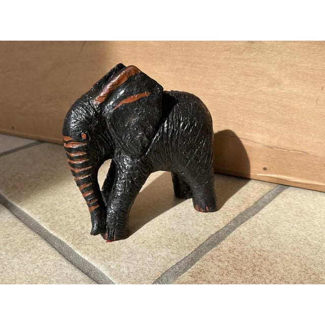 Antique Elephant Figurine in Clay, Germany, 1920s For Sale - Image 10 of 17