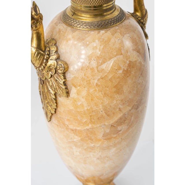 Pair of 19th C. Russian Gilt Bronze & Quartz Urns For Sale In Los Angeles - Image 6 of 8