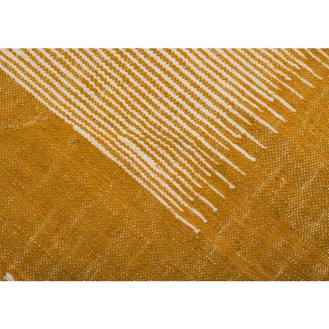 2020s Flat-Weave Hand-Knotted Moroccan Wool & Cotton | 7'11" X 5'2" | One of a Kind For Sale - Image 5 of 7