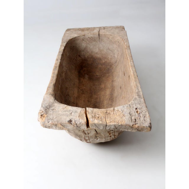 Antique 19th Century American Hand Hewn Dough Bowl For Sale - Image 16 of 18