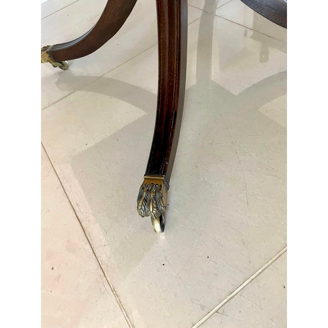 Large Regency Figured Mahogany Dining Table, 1825 For Sale - Image 14 of 16