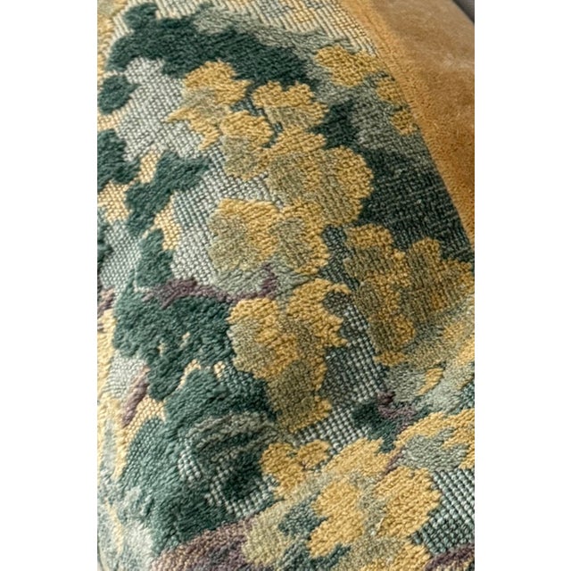 English La Foret l'Heure Magique Down Filled 50" Lumbar PIllow For Sale - Image 3 of 3