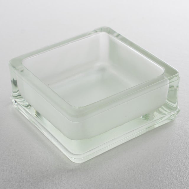 1950s Lumax Molded Glass Ashtray, Desk Accessory Catchall, Design by Le Corbusier For Sale - Image 5 of 14