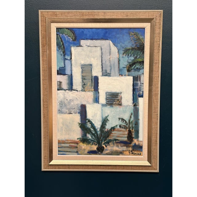 Gunnar Stålbrand, Palm Trees, 1960s, Oil Painting on Canvas, Framed For Sale - Image 4 of 18