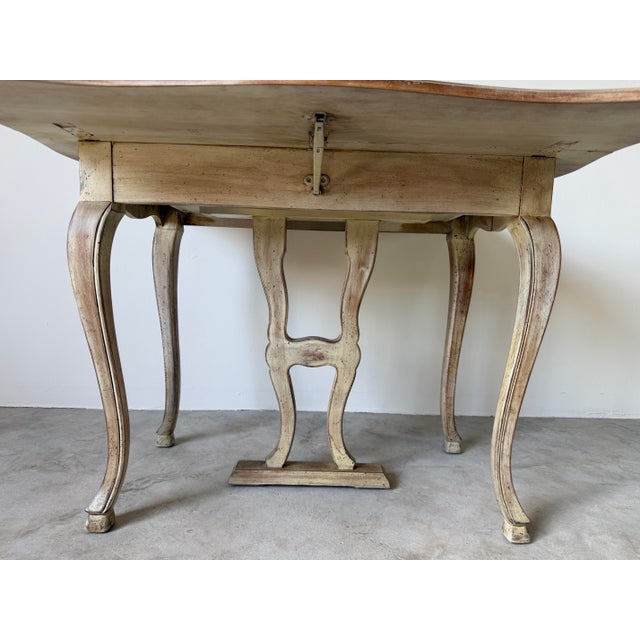 Vintage French Country Rococo-Style Drop-Leaf Dining Set – 5 Pieces For Sale - Image 13 of 16