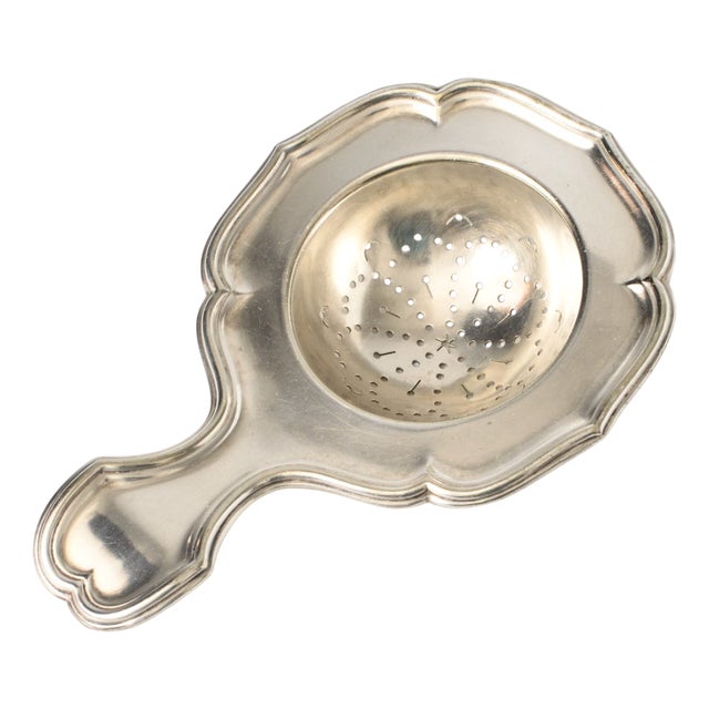 Antique Silver-Plated Tea Strainer from Christofle, 1890s For Sale