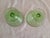 1930s Vintage 1930's Depression / Uranium Glass Federal Glass Paneled Optic Sherbets (2) For Sale - Image 5 of 6