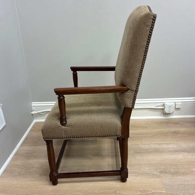2020s Restoration Hardware Mediterranean Empire Arm Chairs Pair For Sale - Image 5 of 10