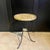 Round Cane Topped Table with Black Tripod Legs For Sale - Image 4 of 5