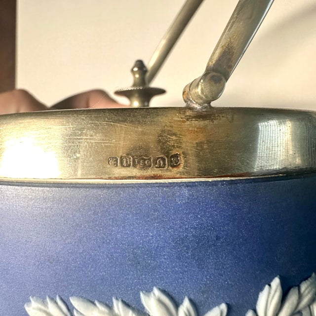 Antique Wedgwood Jasperware Biscuit Barrel For Sale - Image 9 of 10