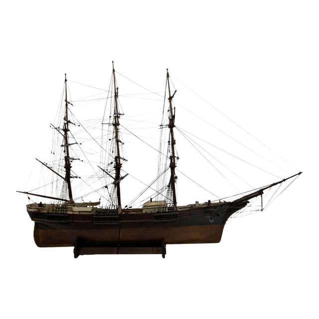 Nineteenth Century Ship Model in Original Paint For Sale