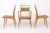 Set of 3 Vintage Beechwood Chairs | 2 Side Chairs + 1 Armchair | Likely Germany Production period: 1960s-1970s. A set of...