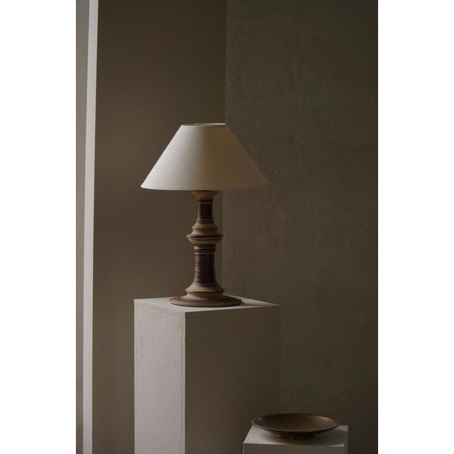 Mid-Century Modern Ceramic Table Lamp by Tue Poulsen, Denmark, 1970s For Sale - Image 3 of 18