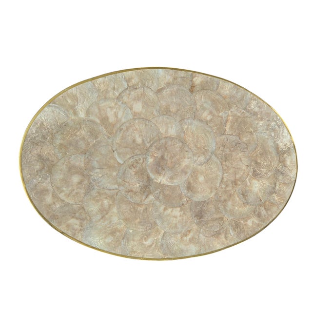 Vintage Hallie St. Mary Capiz Pearl Shell Place Mats- Set of 8 For Sale - Image 14 of 17