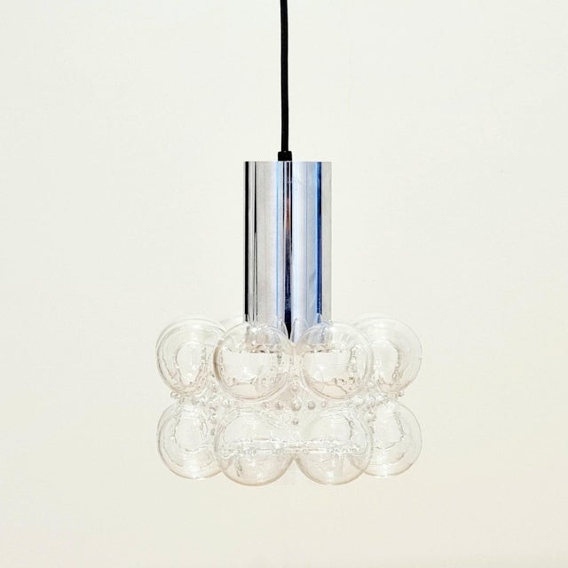 1960s Mid-Century Bubble Glass Ceiling Light/Pendant by Helena Tynell for Limburg, Germany, 1960s For Sale - Image 5 of 11