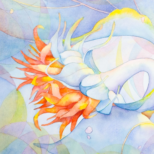 Danish Pastel Sunflowers - Tomoko Parry, C. 1990s For Sale - Image 4 of 10