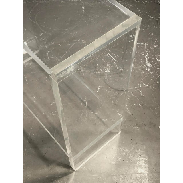 Postmodern Acrylic Glass Console Table, France, 1970s For Sale - Image 4 of 9