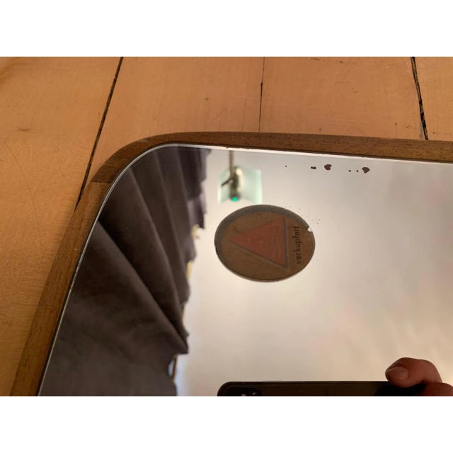 Wood Vintage German Mirror, 1960s For Sale - Image 7 of 8