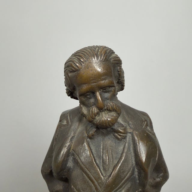 Bronze Full-Length Statue of Giuseppe Verdi, 20th Century For Sale - Image 6 of 12