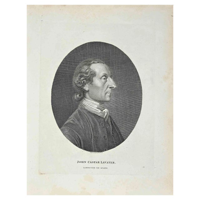 Thomas Holloway, Portrait of Johann Caspar Lavater, Original Etching, 1810 For Sale