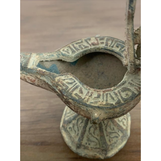 Islamic Antique Bronze Incense Burner / Lantern – Early 20th Century, Middle Eastern For Sale - Image 3 of 9