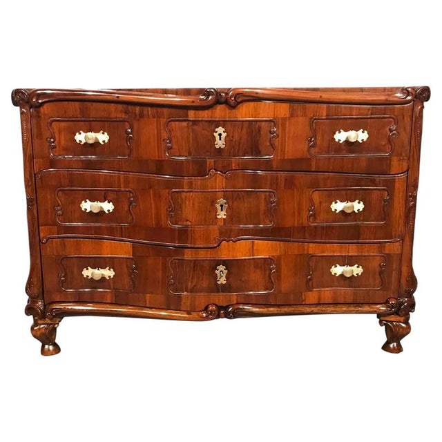 Antique Swiss Baroque Chest of Drawers, 1760 For Sale - Image 14 of 14