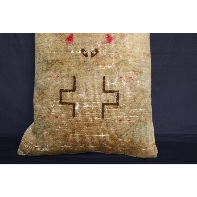 Handmade Turkish Soft Color Tones Rug Pillow Cvoer -17'' X 36'' For Sale - Image 10 of 14