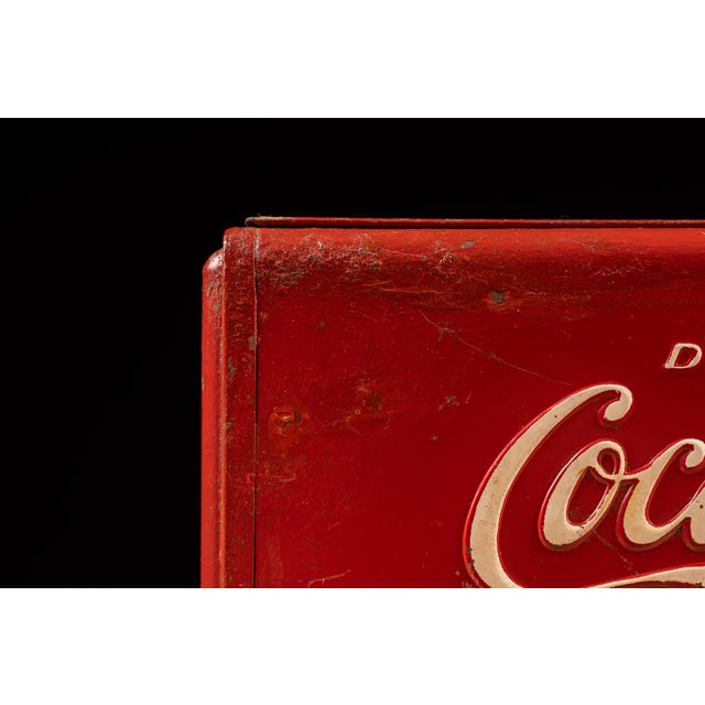 Vintage Coca Cola Salesman Sample Cooler For Sale - Image 12 of 16