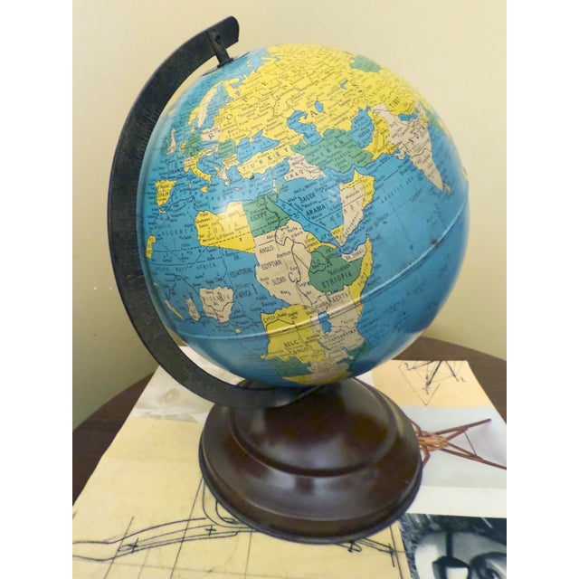 Mid-Century Modern Vintage, Mid-Century Modern Replogle "Simplified 8 Inch Globe For Sale - Image 3 of 13
