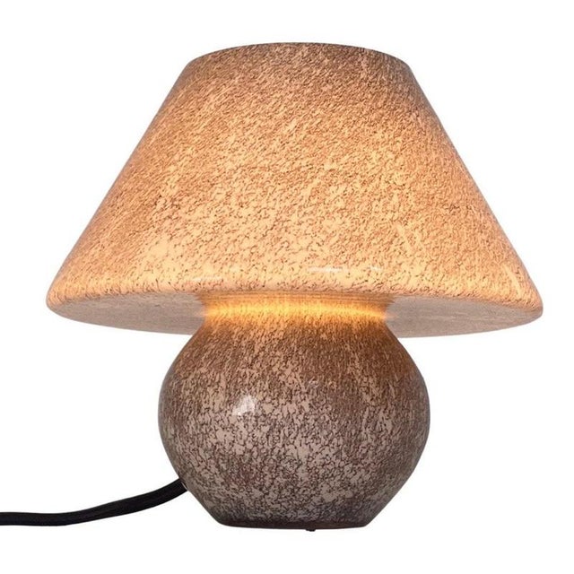Vintage Italian Glass Mushroom Lamp, 1970s For Sale - Image 4 of 11