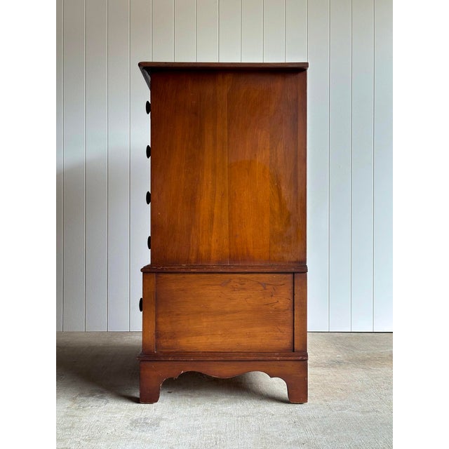 Vintage Walnut Five-Drawer Chest of Drawers With Hidden Cedar Chest, 1930s–1940s For Sale - Image 10 of 18