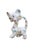 Mid-Century Modern Mid Century Japan Porcelain Long Neck Cat Figurines Calico Splatter Pair 1950s For Sale - Image 3 of 11