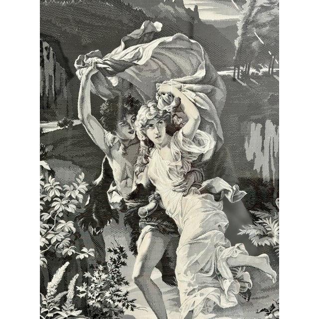 Late 19th Century Antique French Neyret Freres Woven Silk Tapestries After p.a. Cot - Framed Pair For Sale - Image 5 of 11