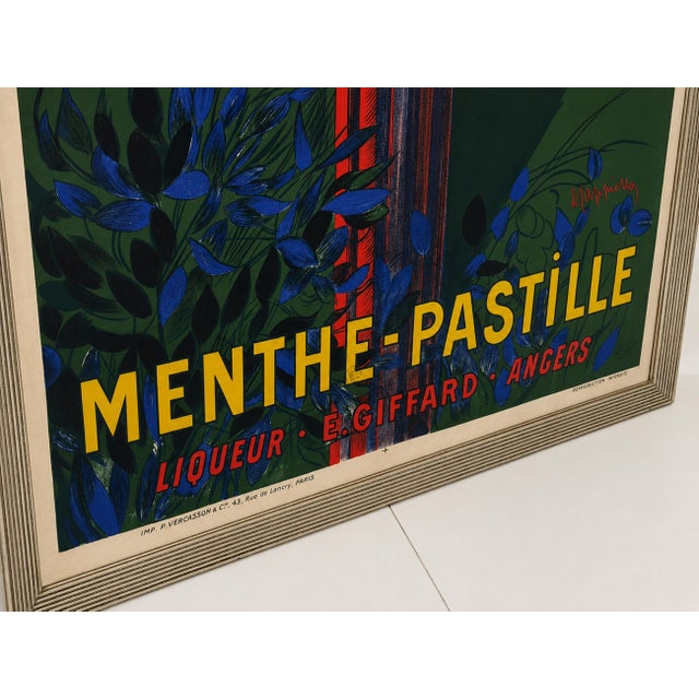 Leonetto Cappiello Menthe-Pastille Large Lithographic Poster, France, Circa 1905 For Sale - Image 9 of 18