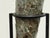Sculptural Metal Vase + Stand, Vintage For Sale - Image 10 of 12