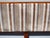 Vintage Mid Century Modern Style Brown Velvet Stripped Queen Headboard For Sale - Image 13 of 15