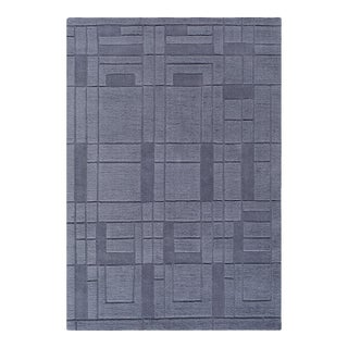 Frank Lloyd Wright Foundation x SURYA Luxuries Handmade Rug Charcoal 2x3 For Sale