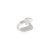 Bochic Cubic Zirconia Bypass Ring in 925 Sterling Silver- Size 8 For Sale - Image 4 of 8
