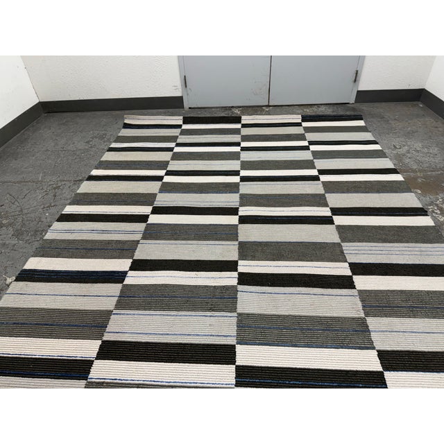 Transitional 8ft × 10ft Tai Ping Epoch Time 1 Wool & Flax Rug For Sale - Image 3 of 12