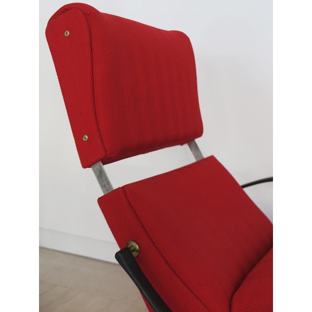 Italian Model P40 Reclining Chair by Osvaldo Borsani for Tecno, Italy, 1950s For Sale - Image 12 of 18