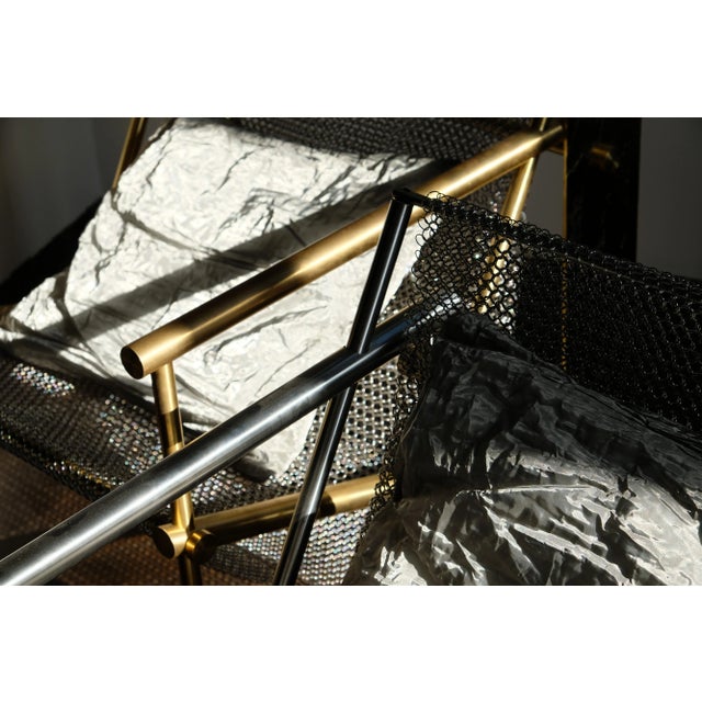 Contemporary VC01 Brass Armchair by Chanel Kapitanj For Sale - Image 3 of 8
