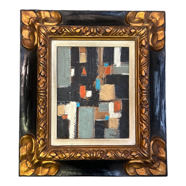 Contemporary Original Abstract Painting by Stephen Heigh “Neighborhood” For Sale
