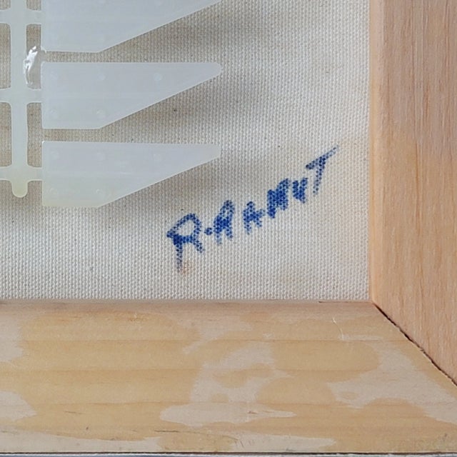 2000 - 2009 "Man With Goatee and Glasses No 2" Expressionist Portrait Oil Painting by Rosemary Rabut For Sale - Image 5 of 6