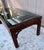 Brown Vintage Burl Finish Chinoiserie Coffee Table With Glass For Sale - Image 8 of 12