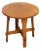 Stickley Mission Collection Oak Gus Round Lamp Table For Sale