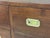 1960s Refinished Solid Teak and Brass Campaign Dresser For Sale - Image 9 of 10