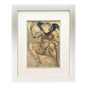 1960 Salvador Dali Woodcut Purgatory 15 Envy Framed