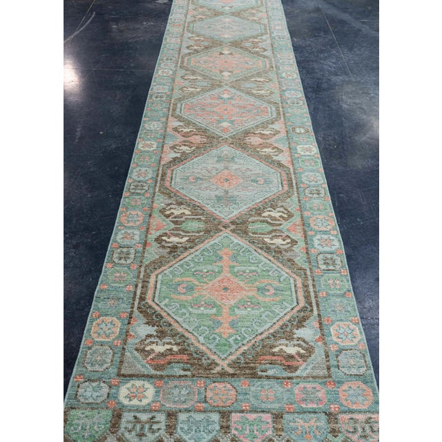 Turkish Oushak Rug 2'11" x 14'2" #20017 Explore a curated collection of hallway runners, wool rugs, and handmade...