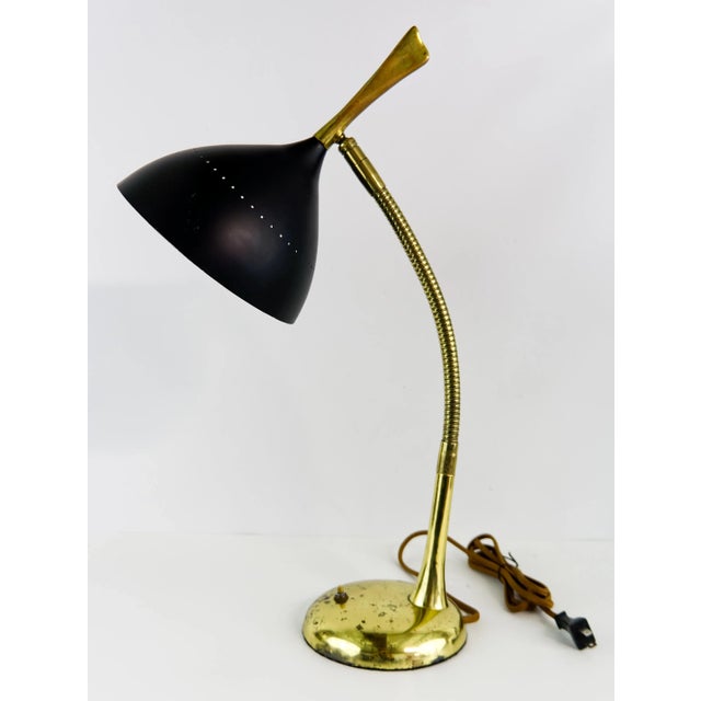 Mid-Century Modern 1960s Gerald Thurston Gooseneck Task Lamp For Sale - Image 3 of 10